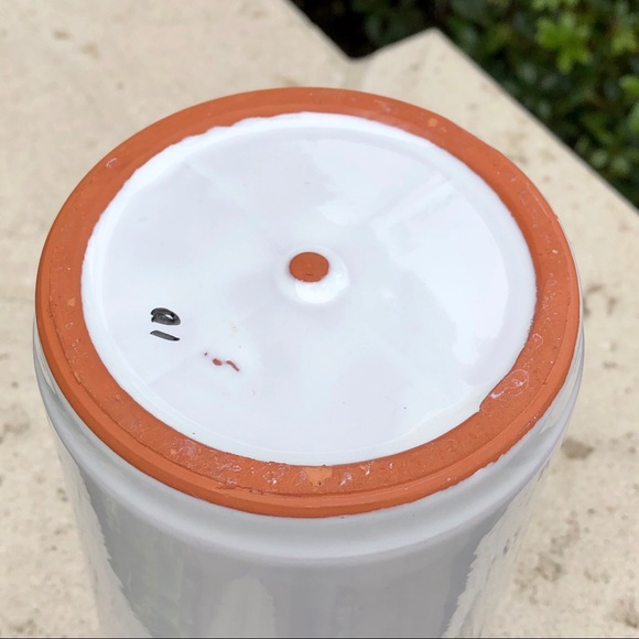 Wine Bottle Cooler Terra Cotta GLAZED w/ Coaster - Picture 4 of 8